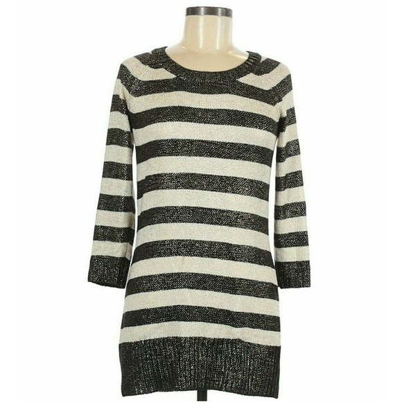 INC International Concept Sweater Women Medium Knit Tunic Round Neck Casual Tops - Picture 1 of 5